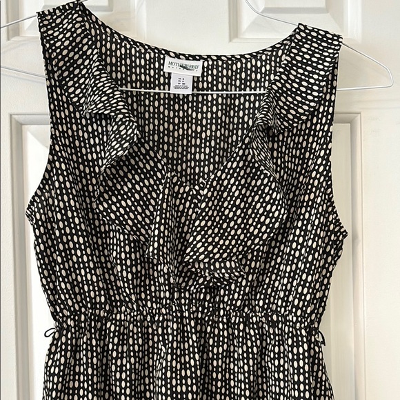 Motherhood Maternity Tops - Motherhood Maternity Soft Ruffle Tank Print Shirt with Belt Loop➰ (no belt incl)